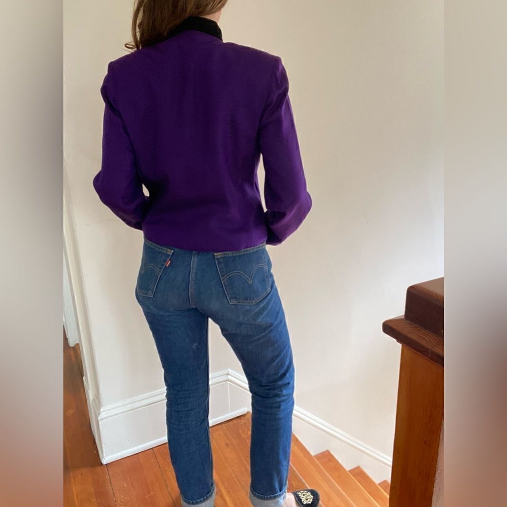 Silk Vintage Brooks Brothers Purple Blazer​ - Picture 2 of 11
